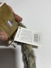 HANSA Possum Keychain Plush Toy Realistic Animal Keyring