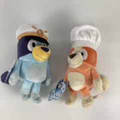 Bluey & Friends Plush Stuffed Animal 8″ Toys Captain Bluey Chef Bingo New w Tags