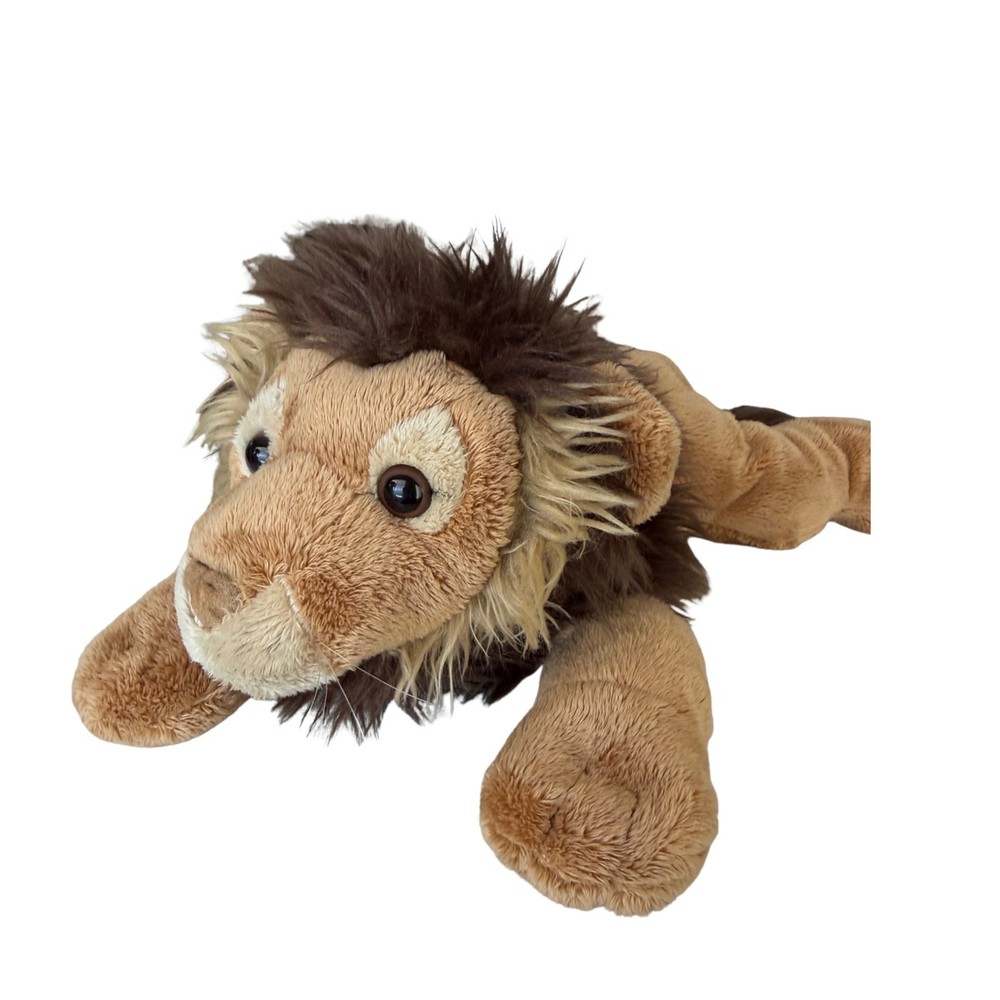 Born in Africa Lion Plush Stuffed Animal Tan Brown Mane Safari Jungle Toy 12″