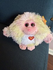 2012 TY Monstaz Collection Lola Pink White Yellow Plush