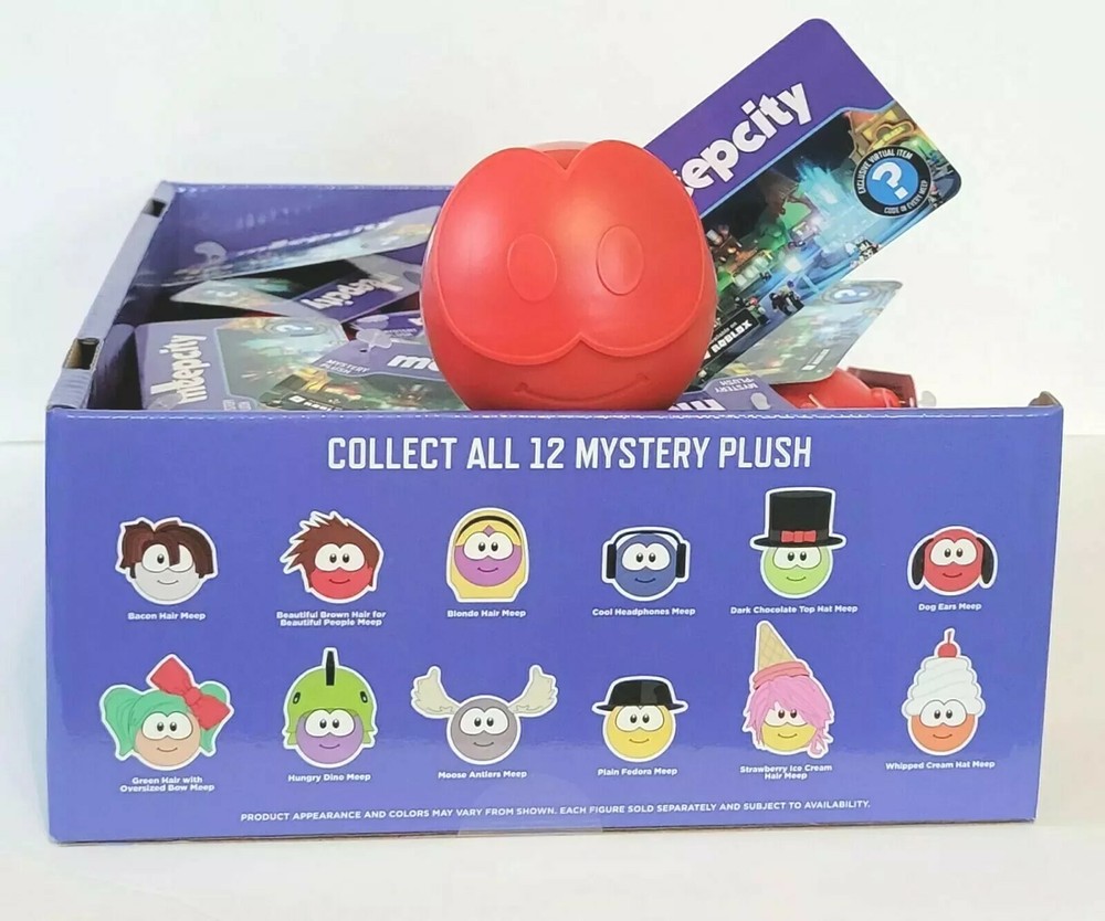 (Lot Of 4) ROBLOX Collection Meep City Blind Mystery Micro Plush + Virtual Code