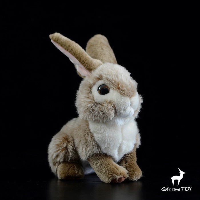20cm Cute Brown Rabbit Stuffed Animal Plush Toys Toddler Doll Kids Gifts