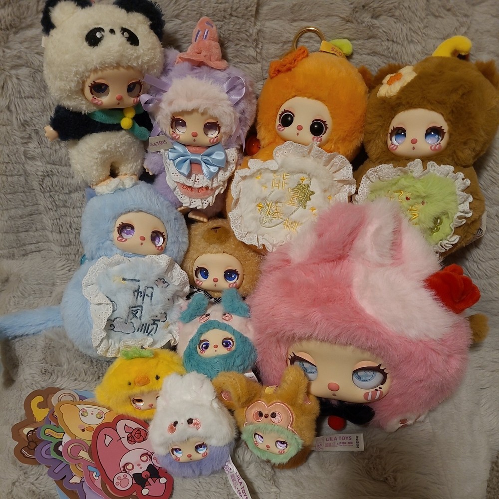 Lot Of 11 Liila’s Garden Tea Party Fulu Zoo Chef Kitten Pendants Keychains Bag