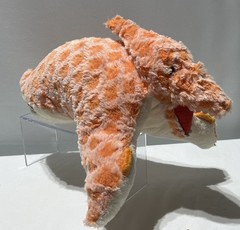 My Pillow Pet Pterodactyl Orange Dinosaur Stuffed Plush 2009 Dino 14”
