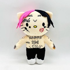 26cm Hello Kitty Lil peep Black Pants Boy Plush Doll Stuffed Toys Birthday Gifts
