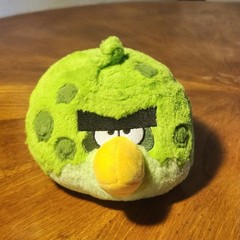 Angry Birds 5″ Space Terrence Green Spots Plush Bird No Sound 2012 Commonwealth