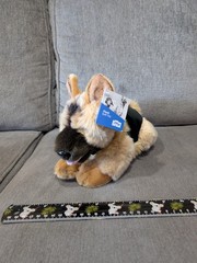 Rare HTF Keel Toys Special Edition Flash German Shepherd Plush. Collectors Item