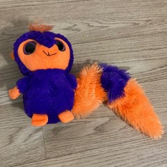 Ideal Toys Direct Plush Kids 8in Purple Orange Fluffy Tail Fantasy Toy
