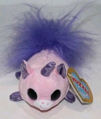 Purple Fuzzee Tails ABRA Born 7/4 Pink Unicorn 5″ Plush Stuffed Animal Soft NEW