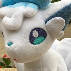 20cm Anime Pokemon Plush Alola Vulpix Six Tails Fox Cuddly Stuffed Toy Doll