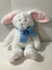 The Petting Zoo Floppy Long Eared 12” Stuffed Bunny Rabbit White Zoologee