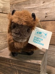 Platte River Trading Denver Colorado 6” Stuffed Bison Plush Soft Animal Tags
