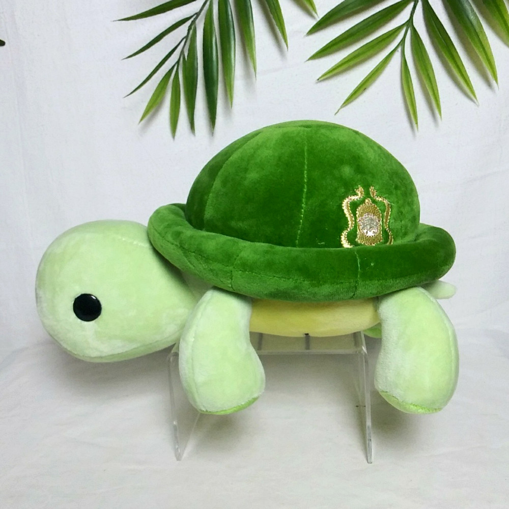 Bellzi Plush Turtle Torti Tortoise Stuffed Animal Green 12″ Overstuffed Plush