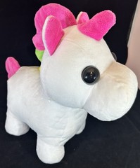 Adopt Me! 12” Neon Unicorn Light-Up Plush Toy Soft & Cuddly Three Modes NO CODE