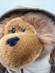 Worlds Greatest Dad Gorilla/ Monkey Fishing Stuffed Animal Plush 8” Father’s Day