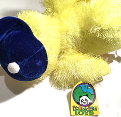 Plush Duck in Blue Hat 12” H by Peek-A-Boo Toys- Soft & Cuddly Yellow Chickie-🐤