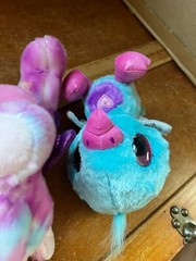 Lot of Hatchimals Aqua Purple & Pink Plush Parrot Bird & Pegasus Flying Horse