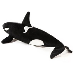 50cm Orca Killer Whale Plush – Soft Sea Animal Sleeping Pillow