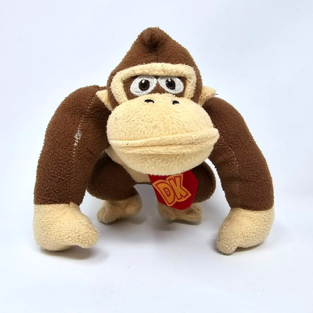 Nintendo Donkey Kong 7″ Inch Stuffed Plush Zipper Storage No Tags Clip