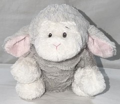 Baby Ganz Harmony Flopsie Lamb Sheep Gray White Plush Soft Lovey 12″
