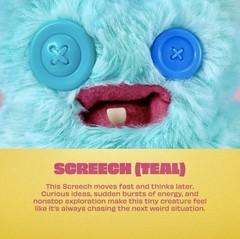 FUGGLER CHASE RARE VARIANT CATCH ME Baby Fugg SILVER Button Butt-on Hole SCREECH