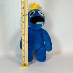 Rainbow Friends Blue Plush Roblox Game Character 11″ Stuffed Animal Crown Drool