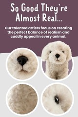 Labradoodle Stuffed Animal | Fluffy Dog Animal | Soft Toy for | 10 Inches