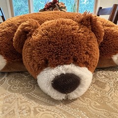 2009 My Pillow Pet Bear Brown Stuffed Plush Animal Toy 14×20 Inches