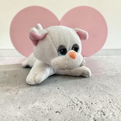 Vintage Precious Moments Plush White Cat | 8” Stuffed Animal | Applause 1987