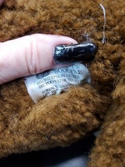 Kutie Koalas Teddy Bear New Zealand Genuine Sheepskin 19″ Has Tag and Bow