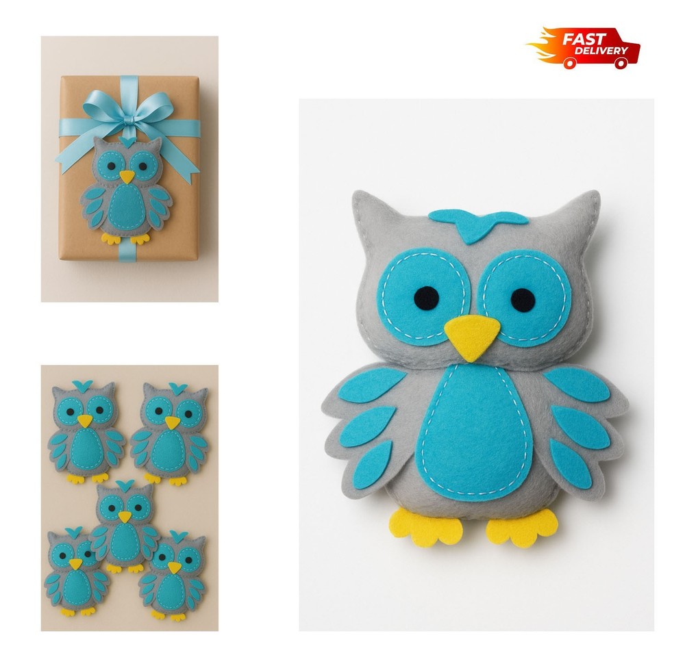 kids felt toy plush stuffed teddy owl birthday soft Christmas gifts Montessori