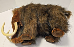 Beautiful HANSA Creation Tan Brown Mammoth Plush Animal Figure 13 Tall 17 Long