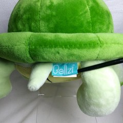 Bellzi Plush Turtle Torti Tortoise Stuffed Animal Green 12″ Overstuffed Plush
