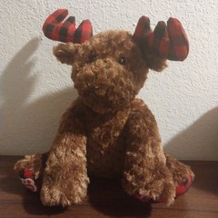 Build A Bear Winter Wishes 2021 Moose Red Black Buffalo Plaid Christmas Reindeer