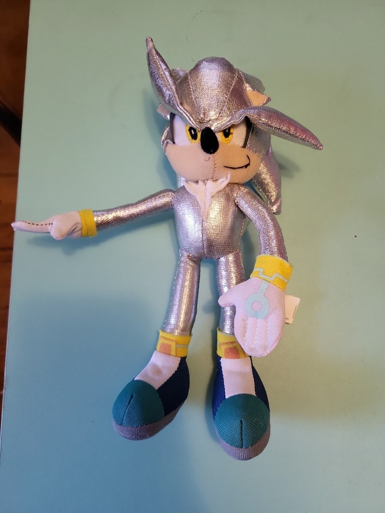 Kellytoy 11″ Inch Sonic the Hedgehog Silver the Hedgehog Plush Toy 2009