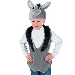 Kid’S Slip-On Donkey Costume, Apparel Accessories, 2 Pieces