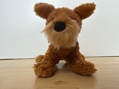 Douglas Cuddle Toys Airedale Terrier Dog Plush Stuffed Animal Tan Black