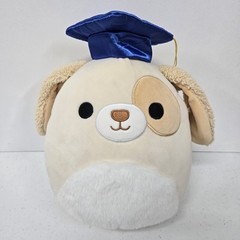 Squishmallows Harris The Dog Yellow Brown Graduation 9″ Plush