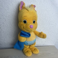 Jim Henson Word Party 11” Kip the Kangaroo Wallaby Plush Holding Blanket Yellow