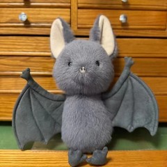 NWT Broox Bat Plush Stuffed Animal Soft Black Halloween Decor Kids Gift***