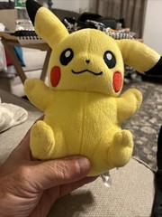 Pokémon Pikachu plush toy, 2016 approximately 7 to 8 inches tall.