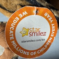 Star Smilez Tiger 9″ Plush Bengal Tiger Teeth Care Teaching Toy Dentist Office