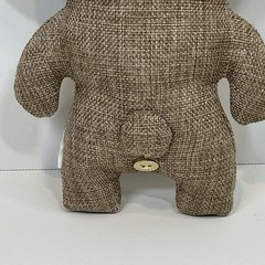 Chase Fuggler Teddy Bear Nightmare Burlap Gold Button Plush Rare Spin Master OG