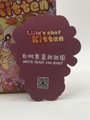 Liila’s Chef Kitten WHITE PEACH JAM DONUT confirmed plush pendant blind box