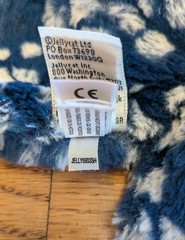 Rare Jellycat – Ripple Leopard Ray – Stingray Plush Retired spotted blue