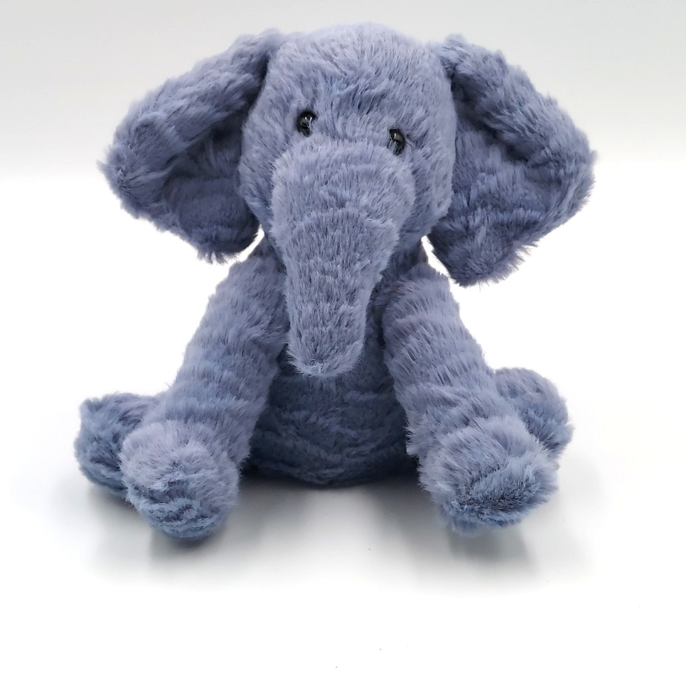 Jellycat Fuddlewuddle Elephant Plush Blue grey Retired 5”