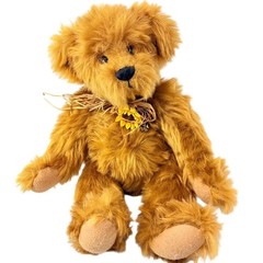Ganz Cottage Collectibles Sunflower Bear Vintage 1999 Jointed Plush Teddy 12″