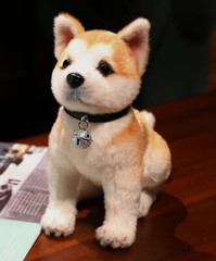 Sitting Akita Dog 12 Inch Stuffed Animal Plush Toys Toddler Doll Kids Gifts