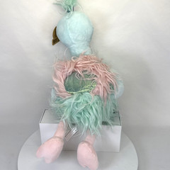 Animal Adventure Ostrich Bird Plush 20” Teal Pink Stuffed Animal NWT New Target