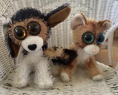 Pair Of Cats American Greeting Cards Twisted Whiskers Plush – Rare Adorable